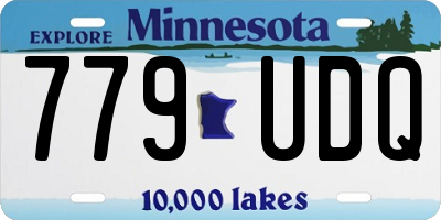 MN license plate 779UDQ