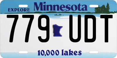 MN license plate 779UDT