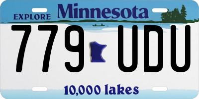 MN license plate 779UDU
