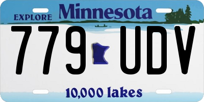 MN license plate 779UDV