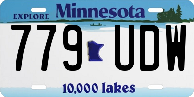 MN license plate 779UDW