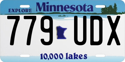 MN license plate 779UDX