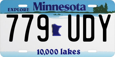 MN license plate 779UDY