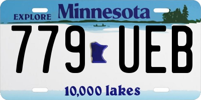 MN license plate 779UEB