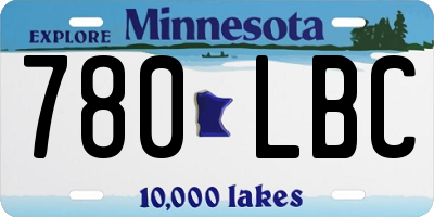 MN license plate 780LBC