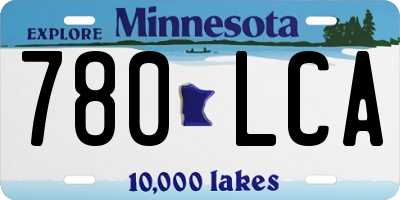 MN license plate 780LCA