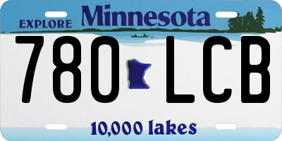 MN license plate 780LCB