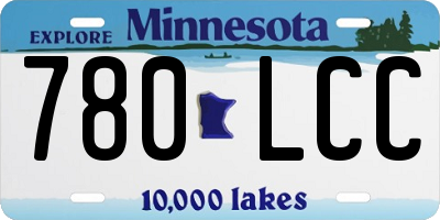 MN license plate 780LCC