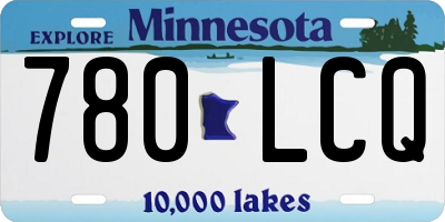 MN license plate 780LCQ