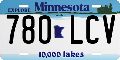 MN license plate 780LCV