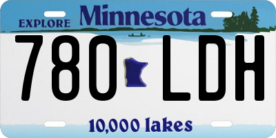 MN license plate 780LDH