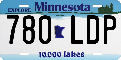 MN license plate 780LDP