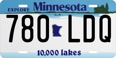 MN license plate 780LDQ