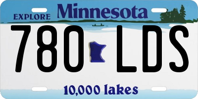 MN license plate 780LDS