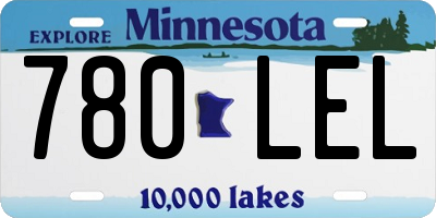 MN license plate 780LEL