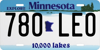 MN license plate 780LEO