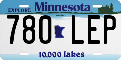 MN license plate 780LEP