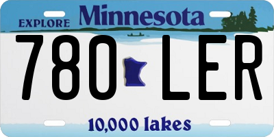 MN license plate 780LER