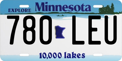 MN license plate 780LEU
