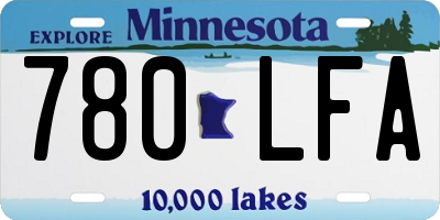 MN license plate 780LFA