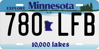 MN license plate 780LFB