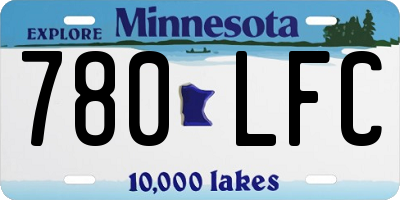 MN license plate 780LFC