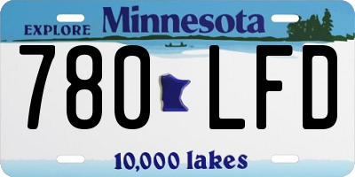 MN license plate 780LFD