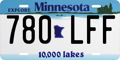MN license plate 780LFF