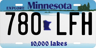 MN license plate 780LFH