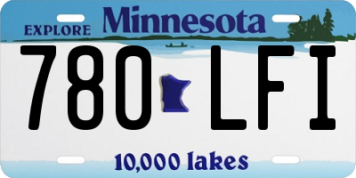 MN license plate 780LFI