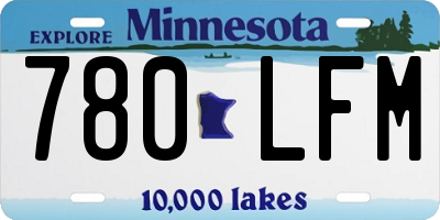 MN license plate 780LFM