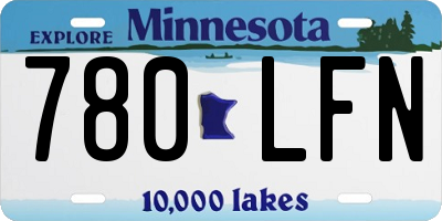 MN license plate 780LFN