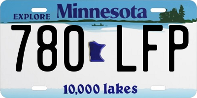 MN license plate 780LFP