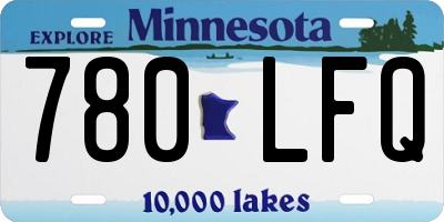 MN license plate 780LFQ