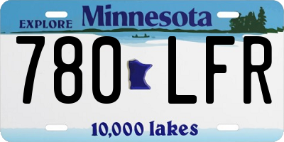MN license plate 780LFR