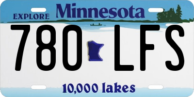 MN license plate 780LFS