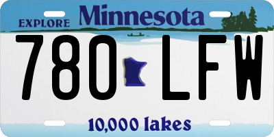 MN license plate 780LFW