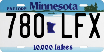 MN license plate 780LFX
