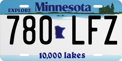 MN license plate 780LFZ