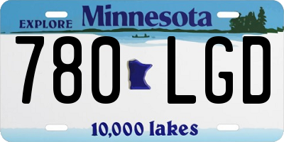 MN license plate 780LGD