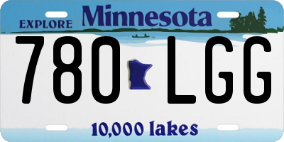 MN license plate 780LGG