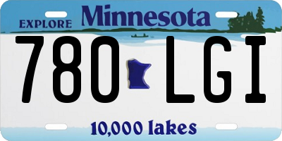 MN license plate 780LGI