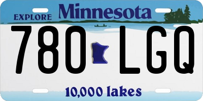 MN license plate 780LGQ