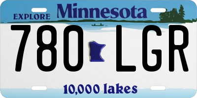 MN license plate 780LGR