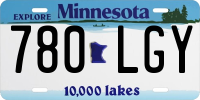 MN license plate 780LGY