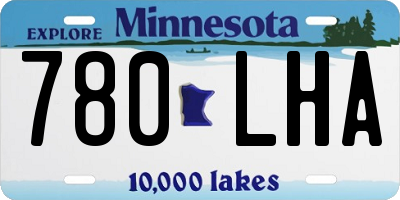 MN license plate 780LHA