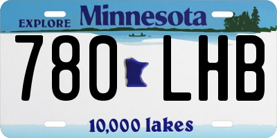 MN license plate 780LHB