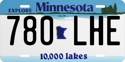MN license plate 780LHE