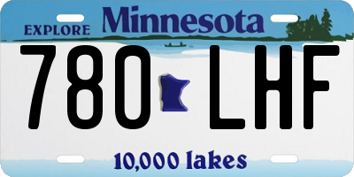 MN license plate 780LHF