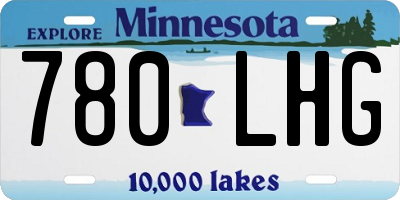 MN license plate 780LHG